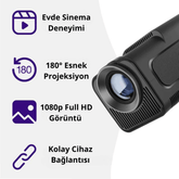Meanyou 4K Ev Sineması Siyah Projektörü - MeanYou